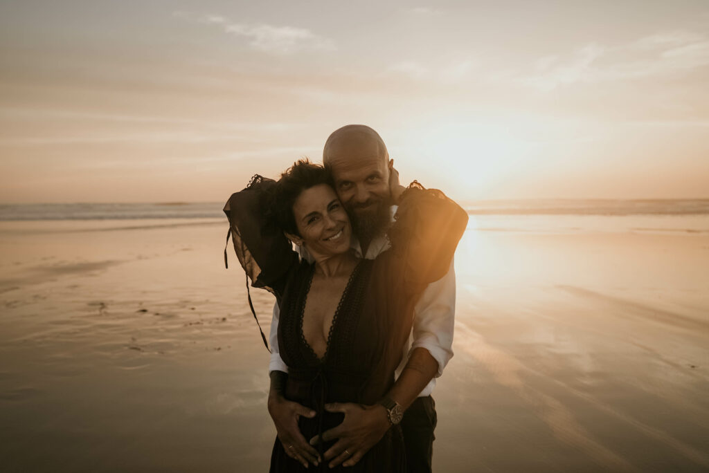 séance couple Biscarrosse plage