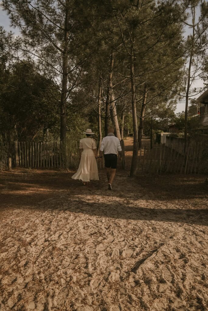 séance couple Biscarrosse lac canal