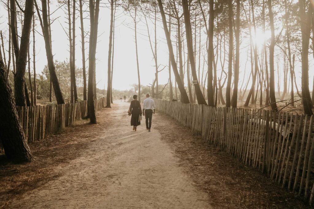 séance couple Biscarrosse plage