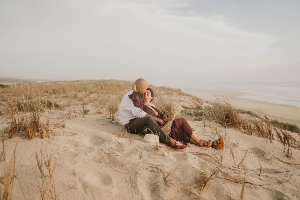 séance couple Biscarrosse plage