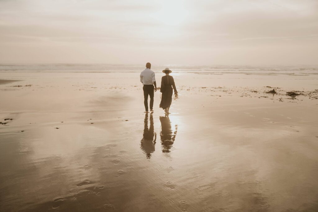 séance couple Biscarrosse plage