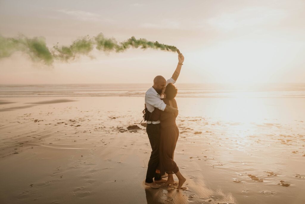 séance couple Biscarrosse plage