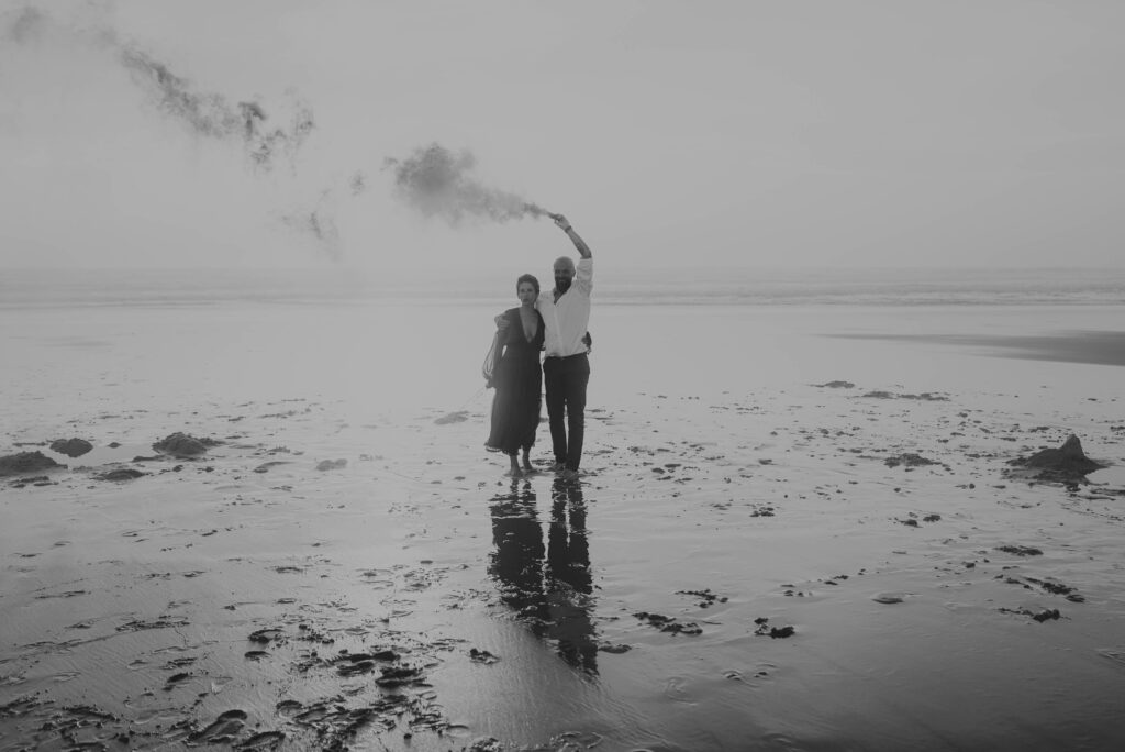séance couple Biscarrosse plage