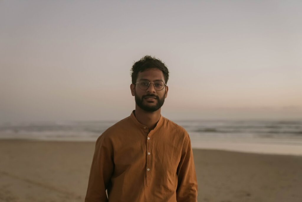 séance couple Biscarrosse plage portrait homme