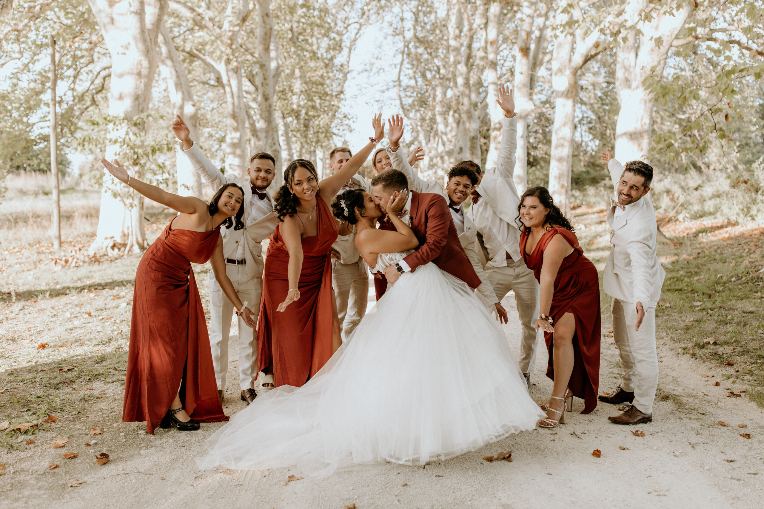 Mariage en gironde, au domaine de Mahourat situé a une demi heure de Bordeaux.